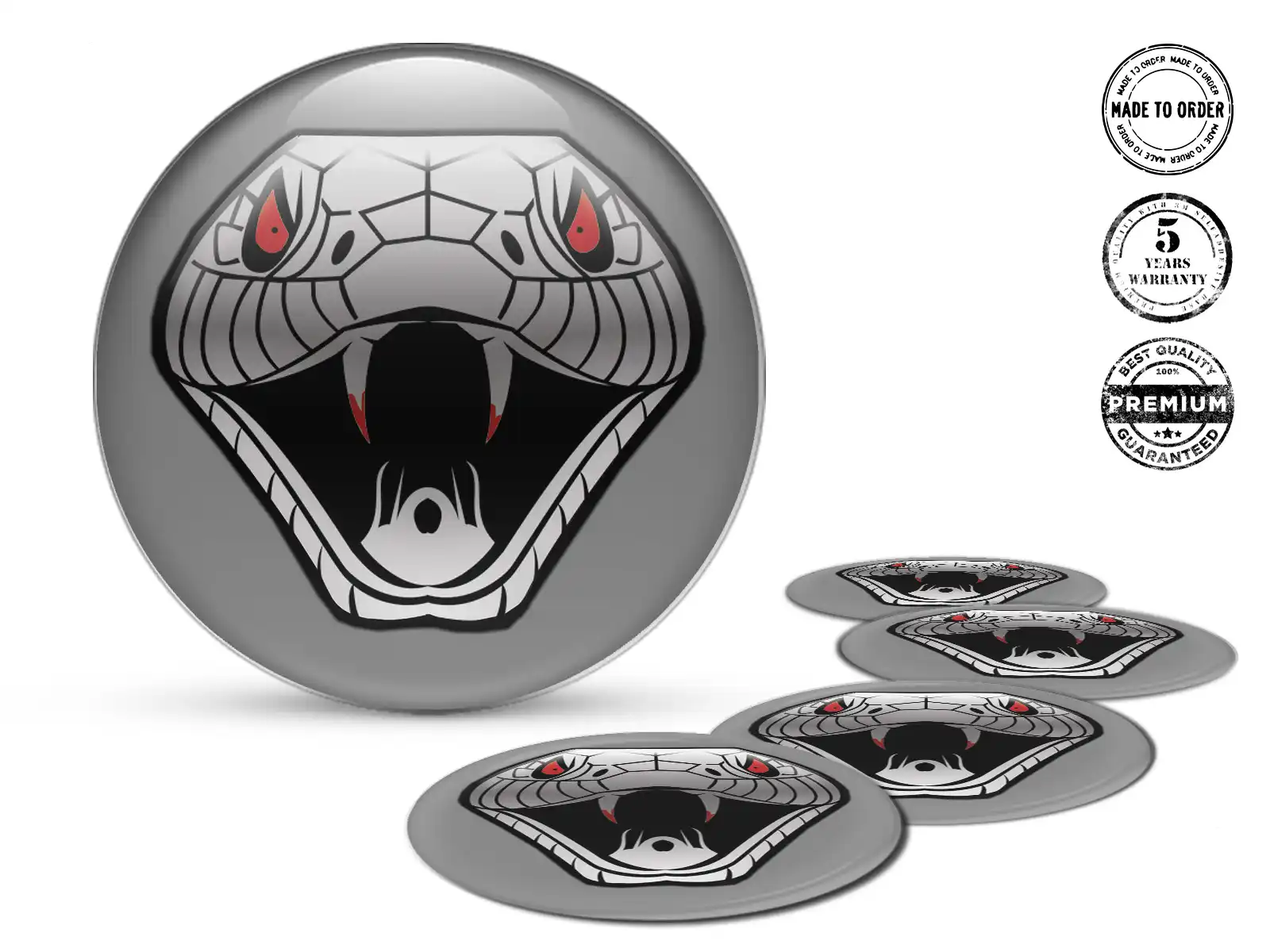 Domed emblem High-End Finish Superior Dome Labels